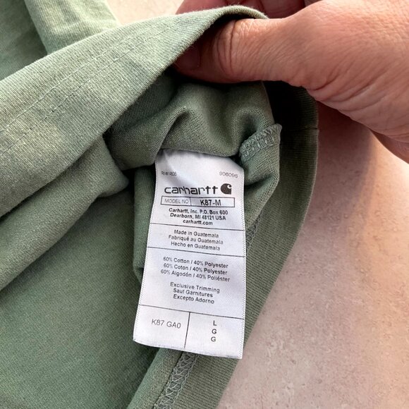 Carhartt Men's T-Shirt, Heavyweight Loose Fit Short Sleeve Crew Neck Pocket Tee - Picture 6 of 8